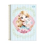 Caderno Universitário Espiral Capa Dura Jolie 10 Matérias 20,0 x 27,5 cm 160 Folhas - Tilibra