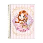 Caderno Universitário Espiral Capa Dura Jolie 10 Matérias 20,0 x 27,5 cm 160 Folhas - Tilibra