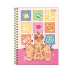 Caderno Universitário Capivaras Capy Club 10 Matérias 160 Folhas 20 x 27,5 cm  - Tilibra
