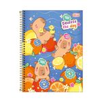 Caderno Universitário Capivaras Capy Club 12 Matérias 192 Folhas 20 x 27,5 cm - Tilibra