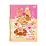Caderno Universitário Capivaras Capy Club 12 Matérias 192 Folhas 20 x 27,5 cm - Tilibra