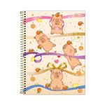 Caderno Universitário Capivaras Capy Club 12 Matérias 192 Folhas 20 x 27,5 cm - Tilibra