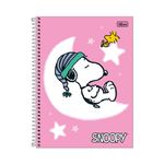 Caderno Universitário Espiral Capa Dura Snoopy 10 Matéria 160 Folhas Pautadas 20 x 27,5 cm - Tilibra