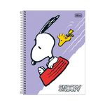 Caderno Universitário Espiral Capa Dura Snoopy 10 Matéria 160 Folhas Pautadas 20 x 27,5 cm - Tilibra