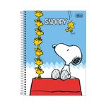 Caderno Universitário Espiral Capa Dura Snoopy 10 Matéria 160 Folhas Pautadas 20 x 27,5 cm - Tilibra