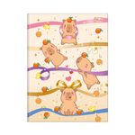 Caderno Universitário Capivaras Brochura Capa Dura Capy Club 20 x 27,5 cm 80 Folhas - Tilibra