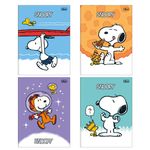 Caderno Brochura Capa Dura Universitário Snoopy 80 Folhas - Tilibra