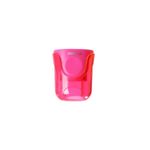 Apontador 1 Furo Neon Transparente U-Touch  - Tilibra