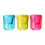 Apontador 1 Furo Neon Transparente U-Touch  - Tilibra