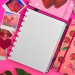 Caderno de Disco Médio B5 Coquette 18,5 x 25,2 cm com 80 Folhas - Importado
