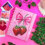 Caderno de Disco Médio B5 Coquette 18,5 x 25,2 cm com 80 Folhas - Importado