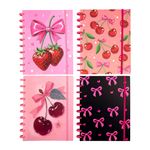 Caderno de Disco Médio B5 Coquette 18,5 x 25,2 cm com 80 Folhas - Importado
