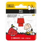 Imã Acrílico Decorativo Snoopy Com 3 Peças - Tilibra