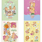 (BRINDE) Caderneta Costurada Capivara CapyClub 10,5 x 14,8 cm 96 Folhas - Tilibra