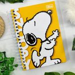 Caderno 1/4 Espiral Snoopy 80 folhas 14 x 20 cm - Tilibra