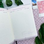 Agenda 2027 Costurada Rosa Rose 11 x 15 cm 176 Folhas -  Animativa