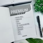 Agenda 2027 Costurada Executiva Premium Preto 168 Folhas 14,2 x 20,7 cm - Animativa
