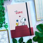 Caderno Fitto Brochura Snoopy 80 Folhas 14 x 20,8 cm - Tilibra