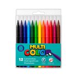 Caneta Hidrográfica Lavável 12 Cores -Multicolor