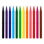 Caneta Hidrográfica Lavável 12 Cores -Multicolor