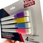 Caneta Magnética com Apagador 4 cores - Yins