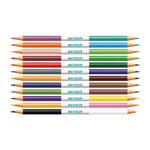 Lápis de Cor 24 Cores c/12 Lápis Bicolor - Multicolor