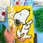 Caderno Colegial Argolado Snoopy 80 Folhas 21 x 26 cm - Tilibra