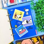 Caderno Colegial Argolado Snoopy 80 Folhas 21 x 26 cm - Tilibra