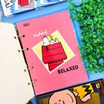 Caderno Colegial Argolado Snoopy 80 Folhas 21 x 26 cm - Tilibra