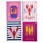 Caderno Colegial Espiral Dolce Mare 1 Matéria 80 Folhas com Aroma 17,9 x 24,1 cm - Animativa