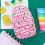 (BRINDE) Estojo Escolar Estampado Mini Mochila Olhos Coloridos - Daterra