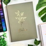 Caderno Universitário Espiral Capa Dura Elara 1 Matéria 80 Folhas Pautadas 20 x 27,5 cm - Animativa