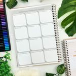 Caderno Universitário Espiral Capa Dura Elara 1 Matéria 80 Folhas Pautadas 20 x 27,5 cm - Animativa