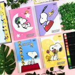 Caderno Universitário Espiral Capa Dura Snoopy 1 Matéria 80 Folhas Pautadas 20 x 27,5 cm - Tilibra