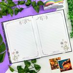 Caderno Colegial Capa Dura Flor de Figo com Aroma 17,9x24,1cm 80 Folhas - Animativa Vintage