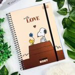 Planner 2027 Espiral Snoopy Colegial 17,7 cm X 24,0 cm 80 Folhas - Tilibra