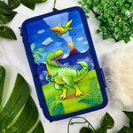 Estojo Escolar Completo Dinossauro 3D - Faber Castell