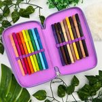 Estojo Escolar Completo Unicornio 3D - Faber Castell