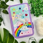 Estojo Escolar Completo Unicornio 3D - Faber Castell