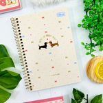 Caderno 1/4 Espiral Brownie The Dog 80 Folhas 14 x 20 cm - Tilibra