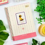 Caderno 1/4 Espiral Brownie The Dog 80 Folhas 14 x 20 cm - Tilibra