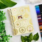 Agenda 2027 Espiral Gatos Purrfect Cats 11 x 15,4 cm 160 Folhas - Tilibra