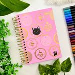 Agenda 2027 Espiral Gatos Purrfect Cats 11 x 15,4 cm 160 Folhas - Tilibra