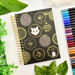 Agenda 2027 Espiral Gatos Purrfect Cats 11 x 15,4 cm 160 Folhas - Tilibra