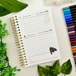 Agenda 2027 Espiral Gatos Purrfect Cats 11 x 15,4 cm 160 Folhas - Tilibra