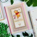 Agenda Costurada Vintage 2027 Winnie The Pooh 17,6 x 23,9 cm 176 Folhas - Tilibra
