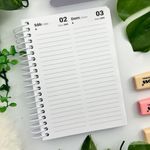 Agenda Espiral Feminina Diária D+  2027 M4 11,7 x 16,4 cm 176 Folhas - Tilibra