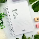 Agenda Espiral Feminina Diária D+  2027 M4 11,7 x 16,4 cm 176 Folhas - Tilibra