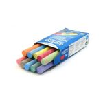 Giz Escolar Plastificado 10 Unidades Colorido ou Branco - Giotto
