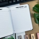Agenda 2027 Costurada Kaos Preto 192 Folhas 117 x 157 mm - Animativa